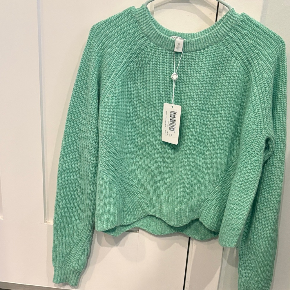 Autumn Cashmere Mint Crew Neck Sweater